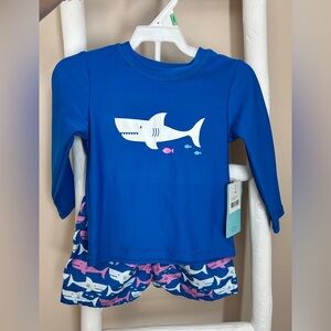 Floatimini Blue and Pink Shark Swim Set